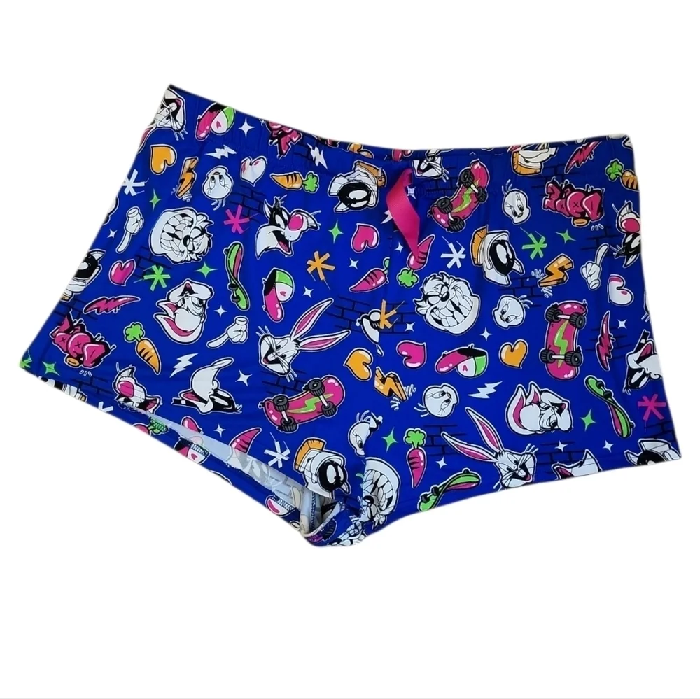 Looney Tunes Pajama Shorts Bugs Bunny Taz Daffy Duck